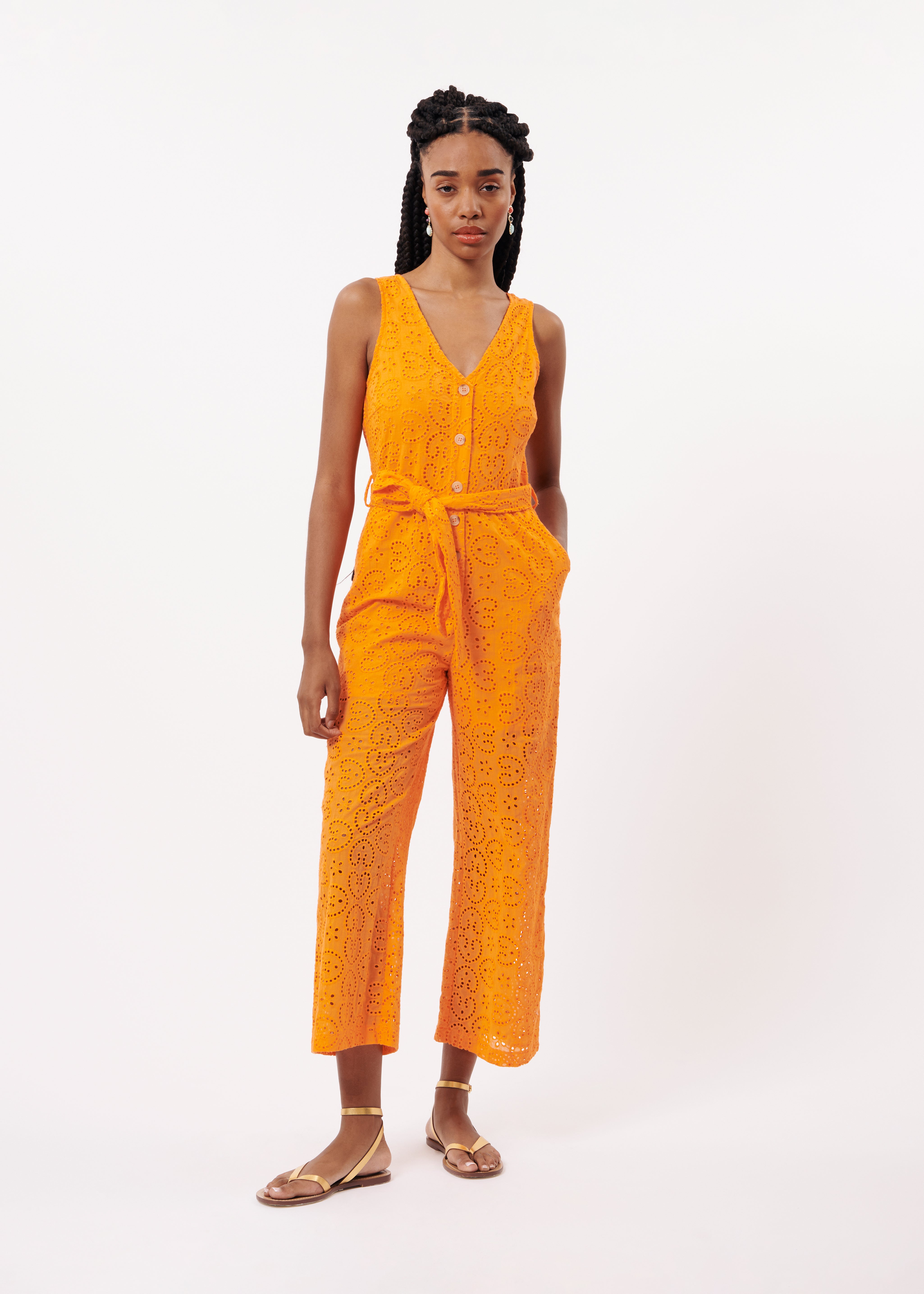 LAURENA Orange jumpsuit