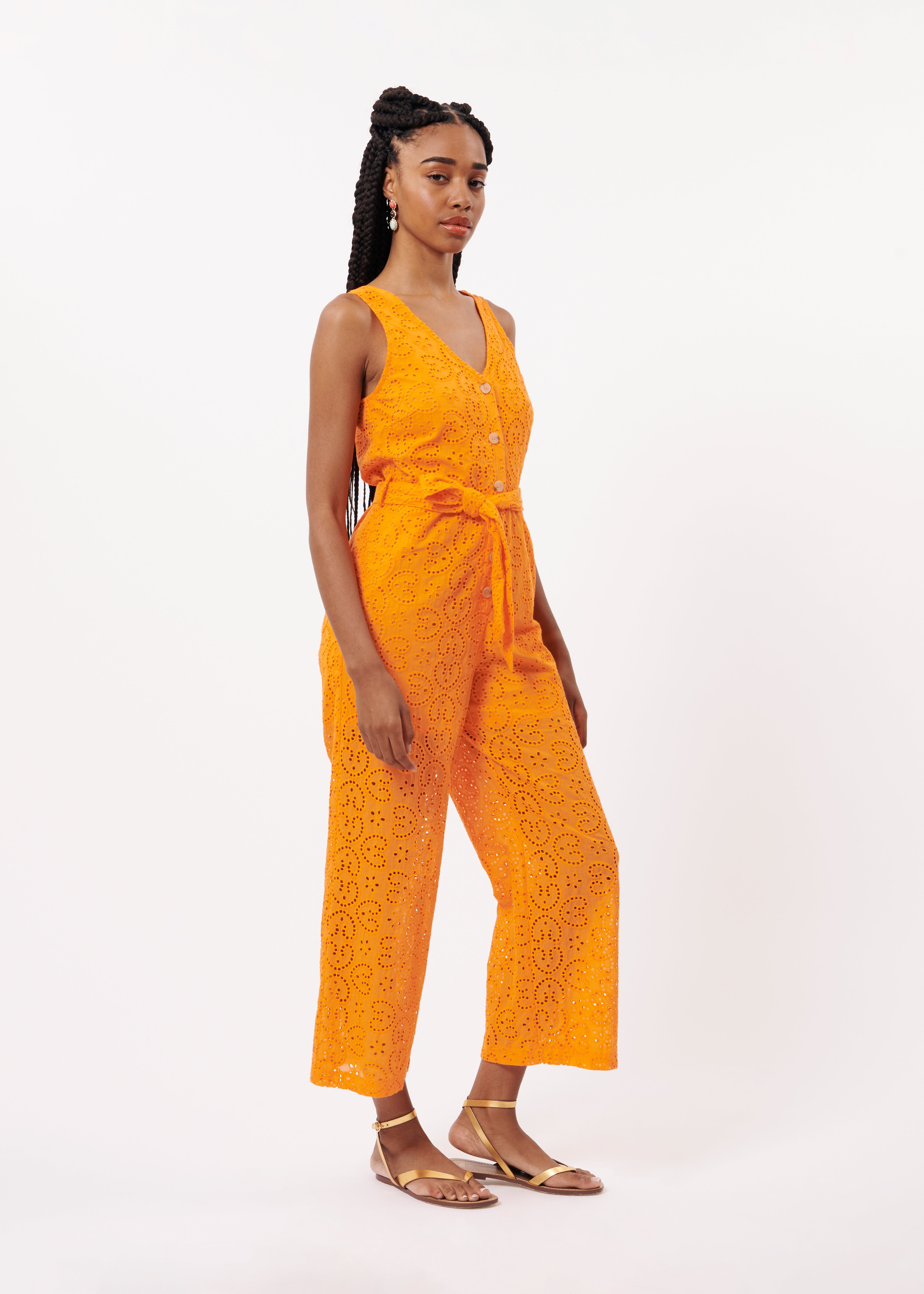 LAURENA Orange jumpsuit