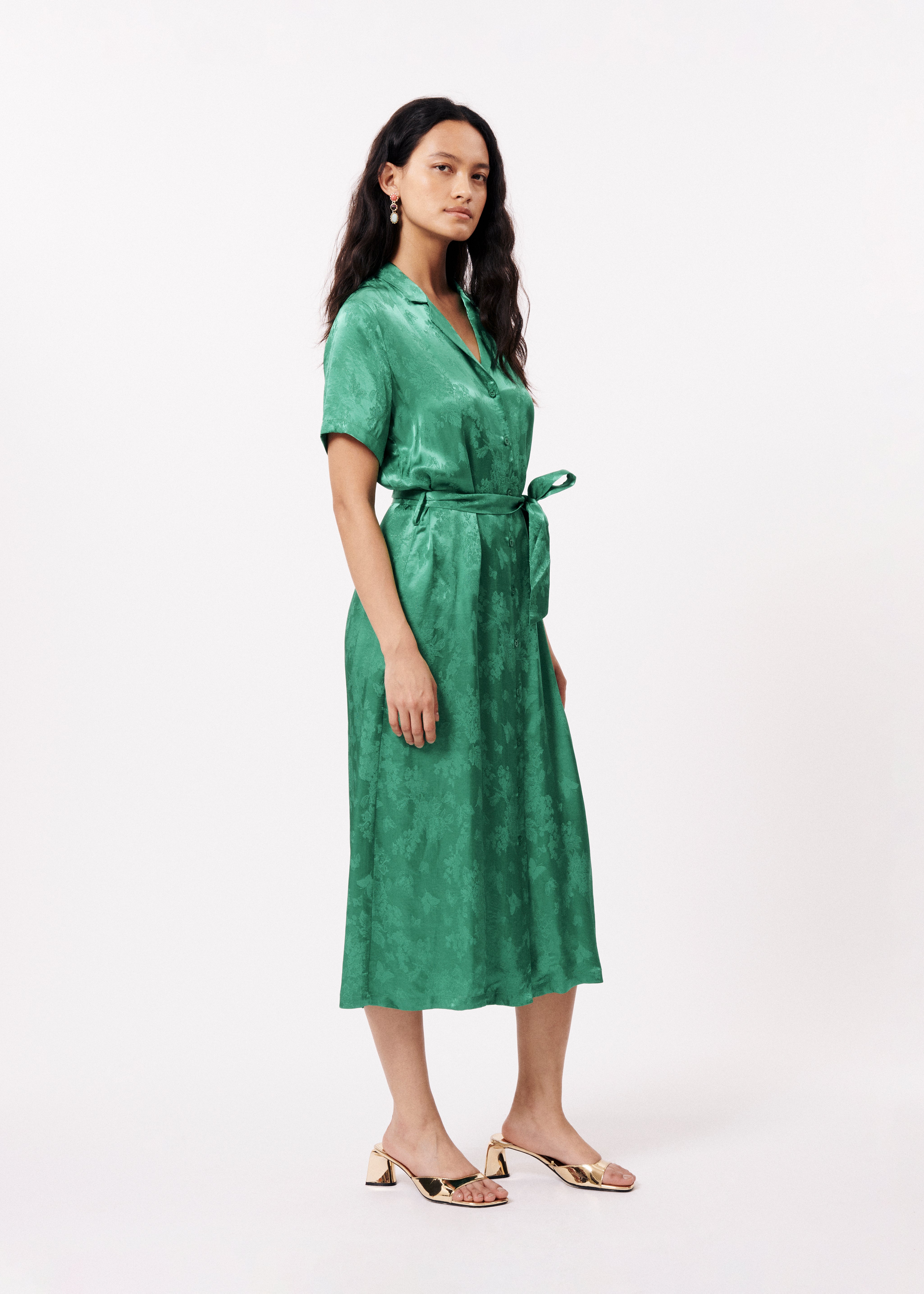 AGLAE Emerald Dress