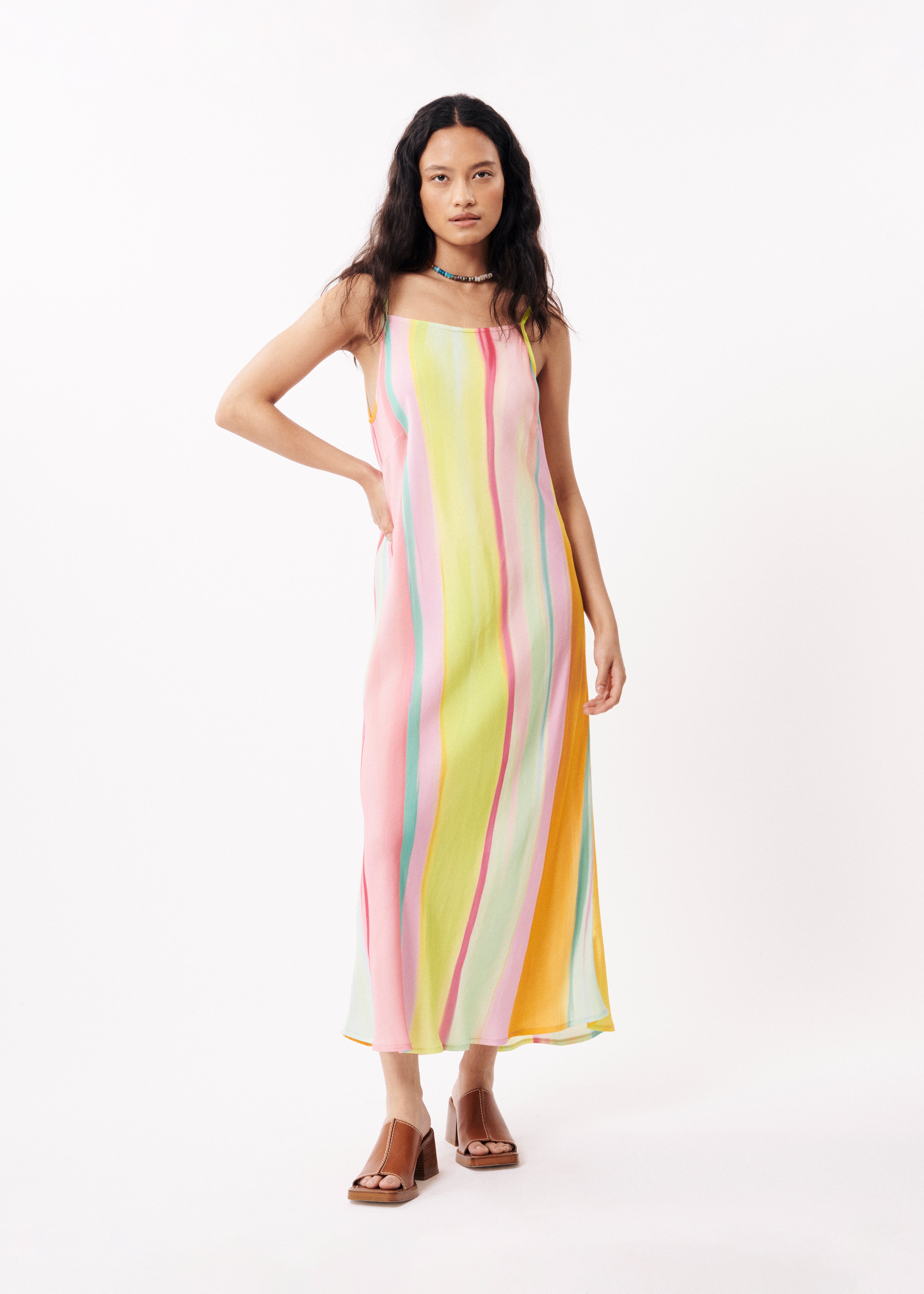 CIKA Diagonal rainbow dress