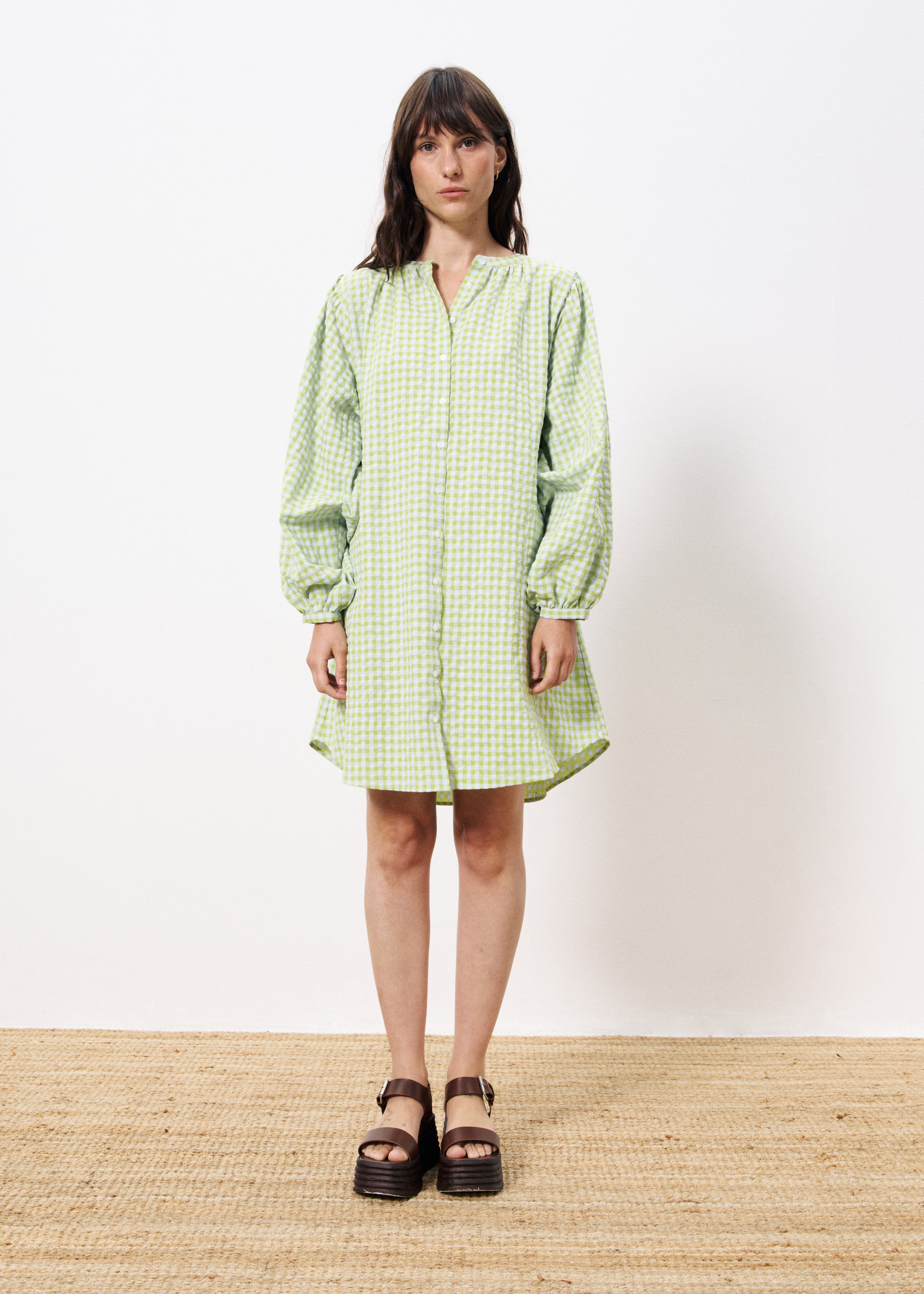 Noely Lime Green Dress FRNCH.fr Noely Lime Green Dress FRNCH.fr
