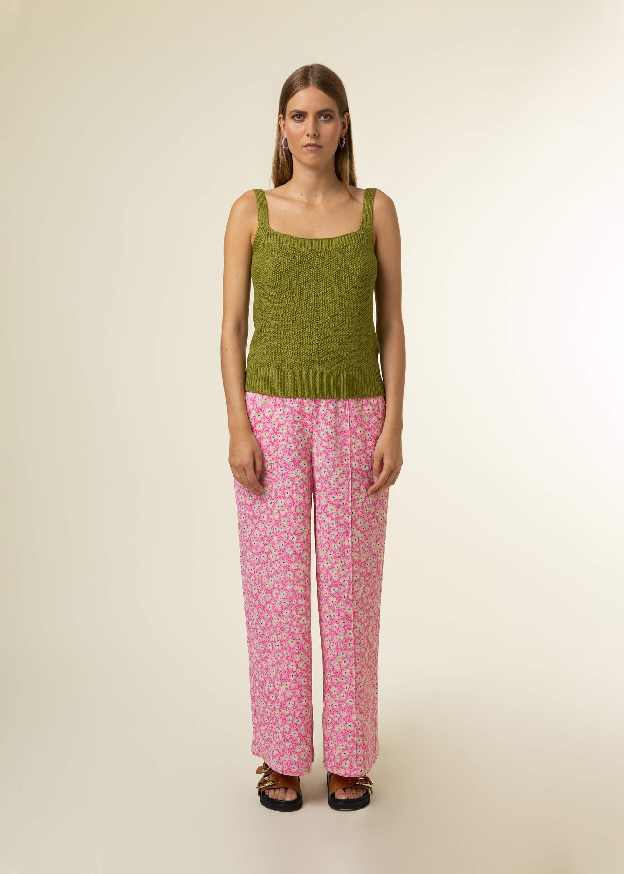 Wide-leg pants BRITTANY Pink