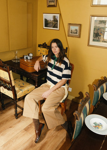 ANDREAS Navy Blue Polo Shirt