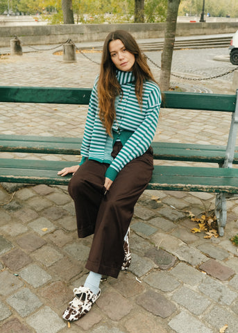 Set de cardigan-echarpe ANTON Vert