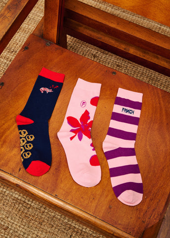 Chaussettes CORNISH Rose