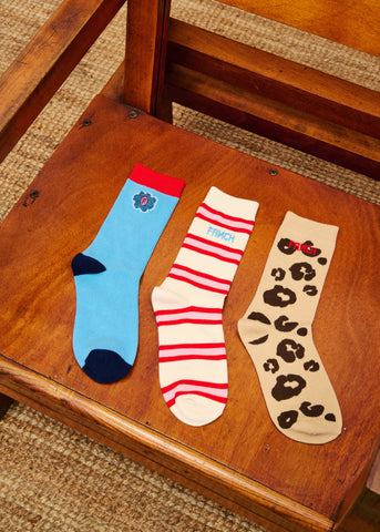 Chaussettes CORNISH Rouge