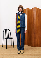 BAUDELAIRE Navy Blue Vest