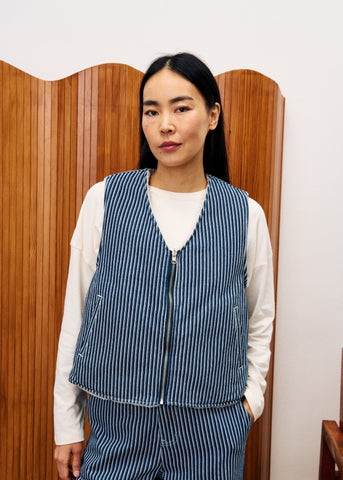 Gilet CYMRIC Bleu jean