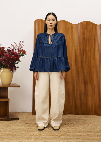 Blouse CIXOUS Bleu jean