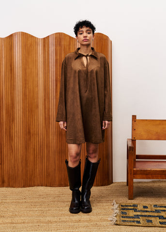 AMSONIA Ice Brown Dress