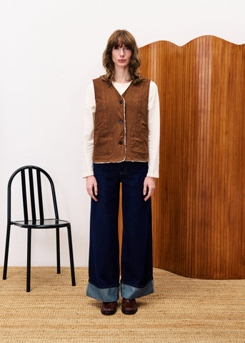 Gilet GOBERIAN Marron glace