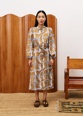 BENGAL Leo ochre dress