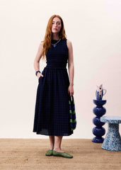 SAQUAREMA Dress Navy Blue