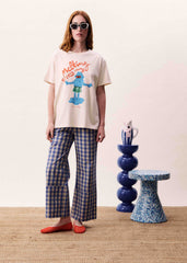 Pantalon MARIS Bleu azur