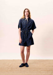MARISELLE Denim Playsuit