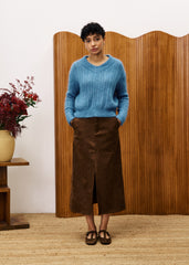 MYOSOTIS Denim Blue Sweater