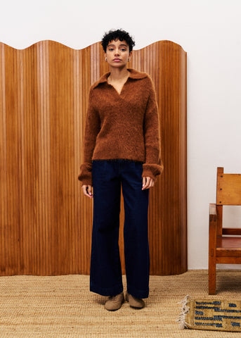 JOSSE Ice Brown Polo Shirt