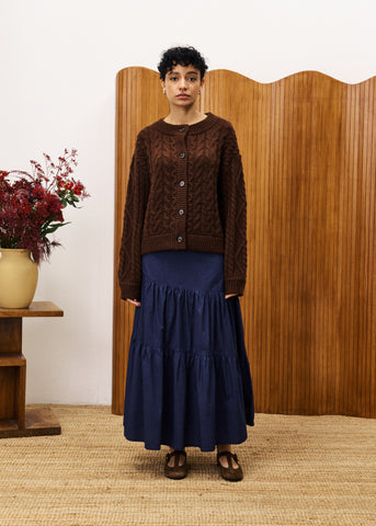 Chocolate Marshmallow Cardigan