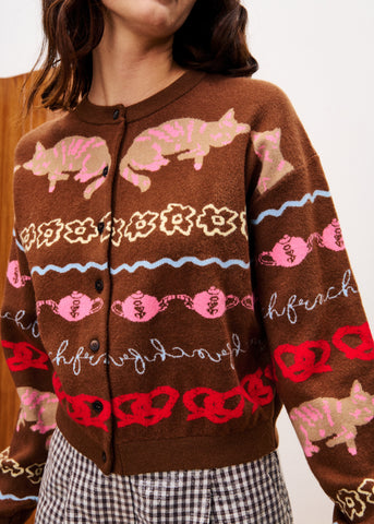 Cardigan ABYSSIN Marron glace