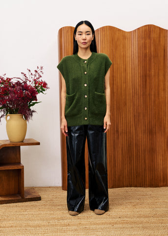 MATCHA Cardigan Moss Green