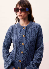 Cardigan JANET Denim Blue