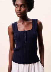 Navy Blue DUNDEE Top