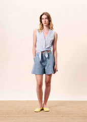 Top AQUILO Bleu clair