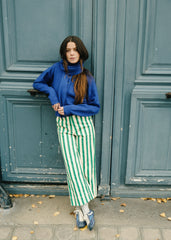 Set van de cardigan-sjaal ANTON Blauw elektrisch