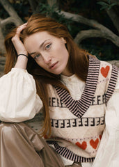 Beige Rhubarb Cardigan