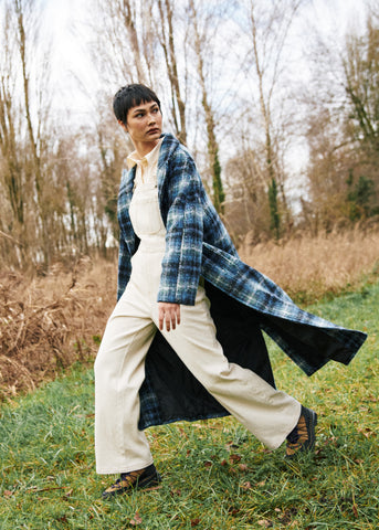 Manteau DELPHINA Bleu petrole