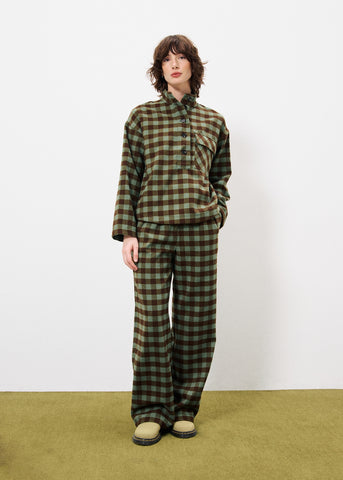 SOLAINE Green Blouse