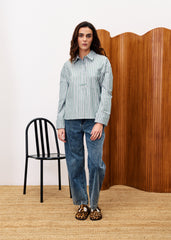 POTHOS Hemd Moosgrün