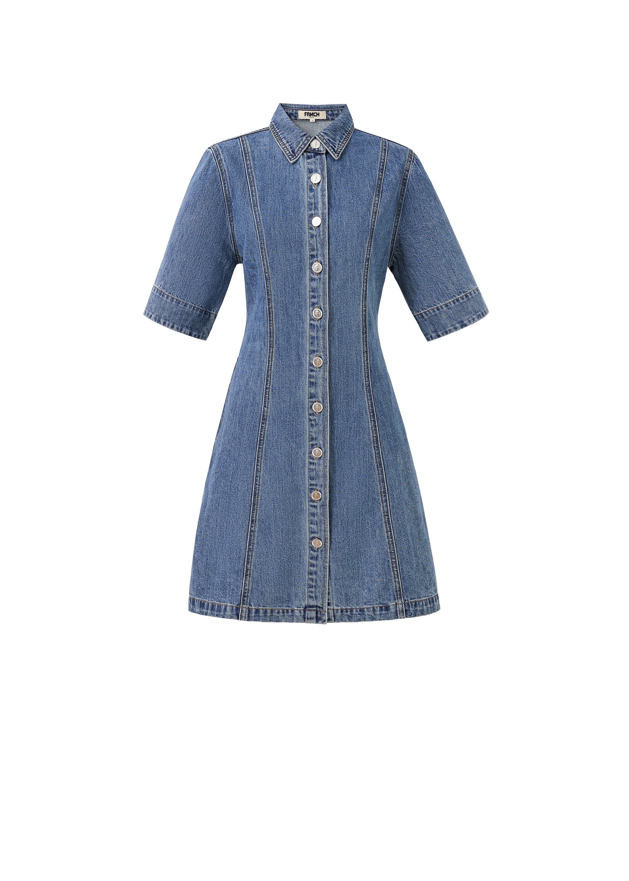 frnch denim dress Ellyne Blue Denim Dress FRNCH.fr