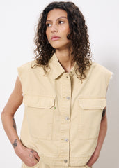 Beigekleurige Veste NAHED