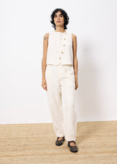 Pantalon PEPITA Creme