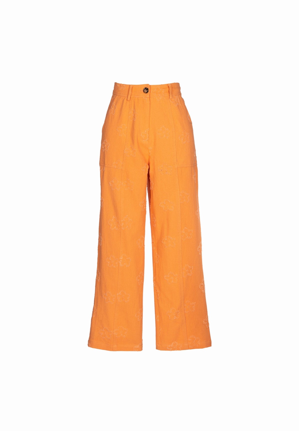 Orange PYRENEE cotton pants
